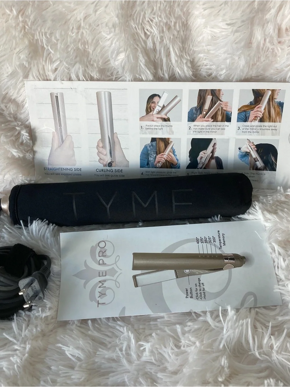 TYME Black and Gold Hair Styling Tool